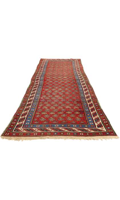 3 x 11 Antique Red Caucasian Shirvan Rug Runner 73231