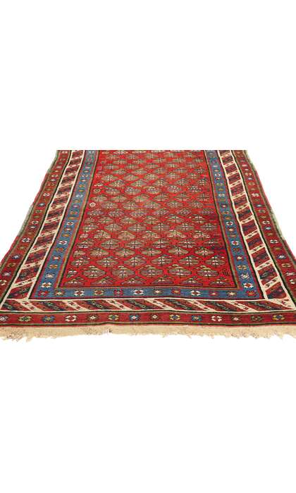 3 x 11 Antique Red Caucasian Shirvan Rug Runner 73231