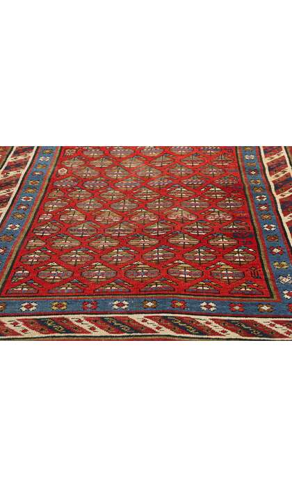 3 x 11 Antique Red Caucasian Shirvan Rug Runner 73231