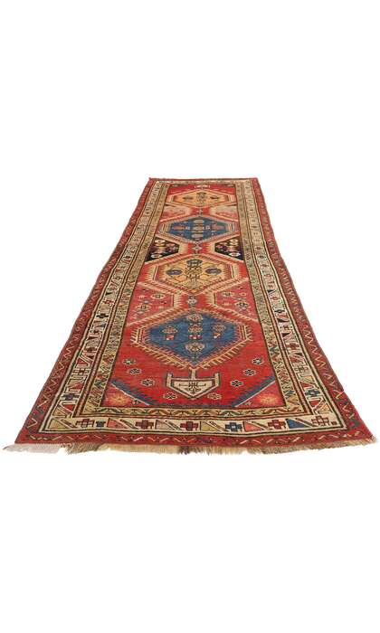 3 x 12 Antique Caucasian Shirvan Rug Runner 72401