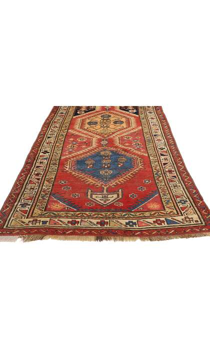 3 x 12 Antique Caucasian Shirvan Rug Runner 72401