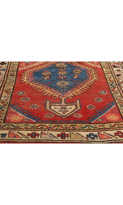 3 x 12 Antique Caucasian Shirvan Rug Runner 72401