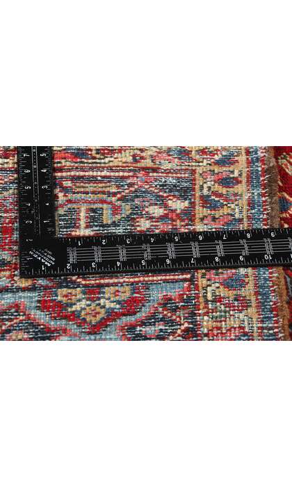 8 x 10 Antique Red Persian Dragon Serapi Heriz Rug 78767