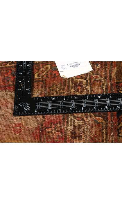 3 x 11 Antique Brown Persian Malayer Rug Runner 72514