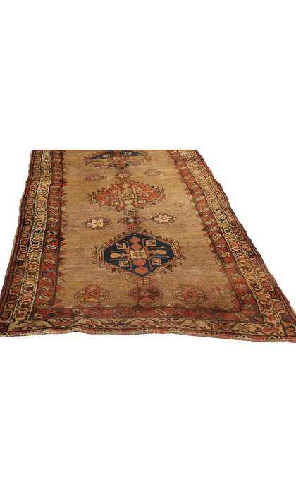 3 x 11 Antique Brown Persian Malayer Rug Runner 72514