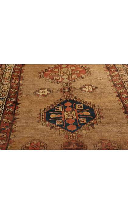 3 x 11 Antique Brown Persian Malayer Rug Runner 72514
