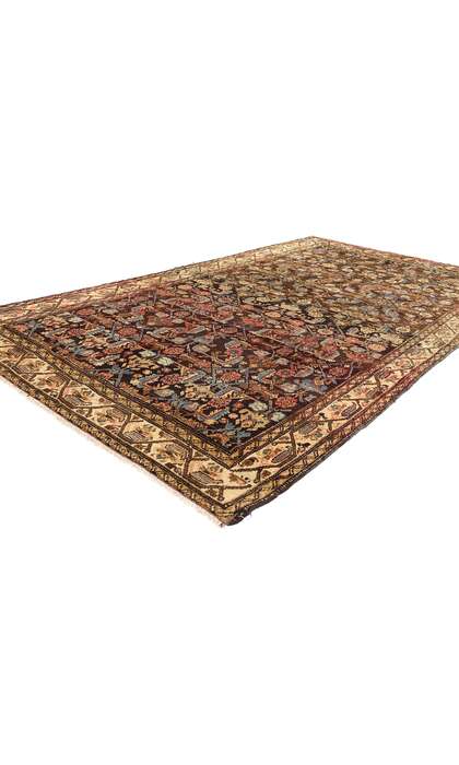5 x 9 Antique Brown Persian Malayer Rug 53761