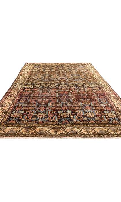 5 x 9 Antique Brown Persian Malayer Rug 53761