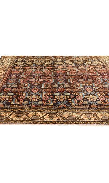 5 x 9 Antique Brown Persian Malayer Rug 53761