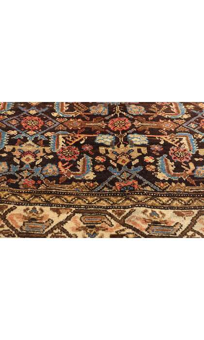 5 x 9 Antique Brown Persian Malayer Rug 53761