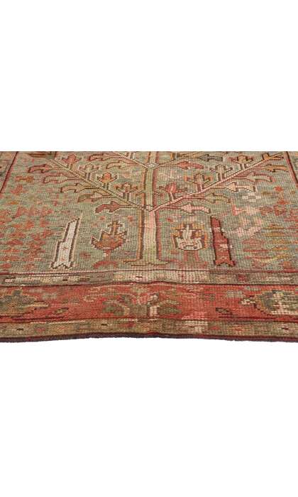 5 x 6 Antique Turkish Oushak Tree of Life Rug 74049
