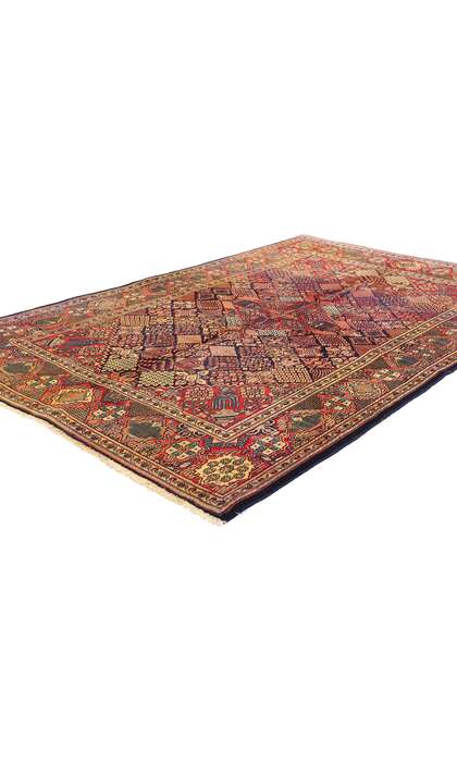 4 x 7 Antique Persian Kashan Rug 53758