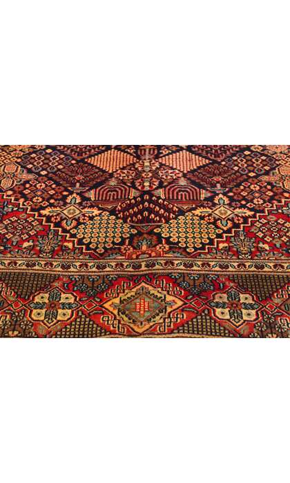 4 x 7 Antique Persian Kashan Rug 53758