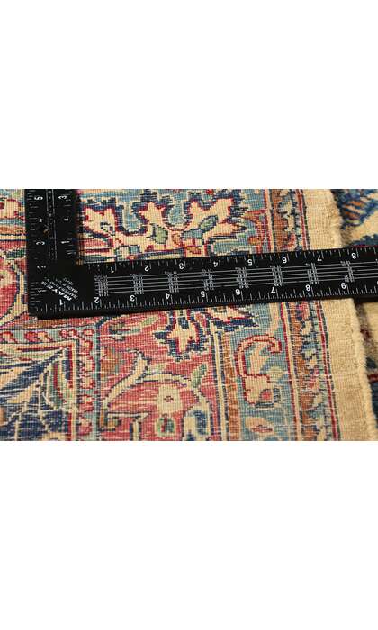 13 x 15 Antique Persian Floral Kerman Rug 77377