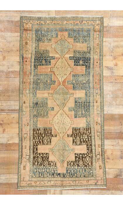 4 x 8 Antique Persian Malayer Rug Runner 61265