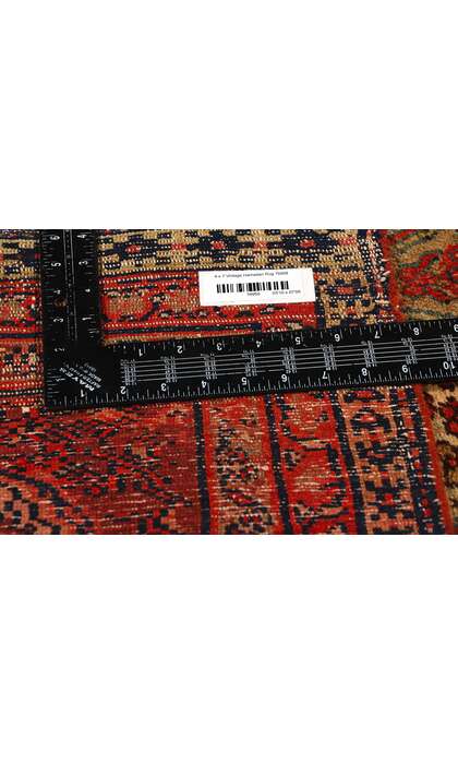 4 x 7 Rustic Antique Persian Hamadan Rug Wabi-Sabi 76958