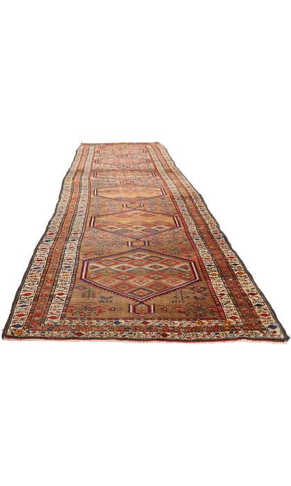 4 x 15 Antique Persian Sarab Rug Primitive Tribal Carpet Runner 78773