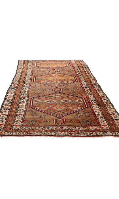 4 x 15 Antique Persian Sarab Rug Primitive Tribal Carpet Runner 78773