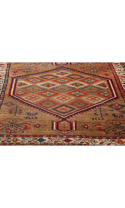 4 x 15 Antique Persian Sarab Rug Primitive Tribal Carpet Runner 78773