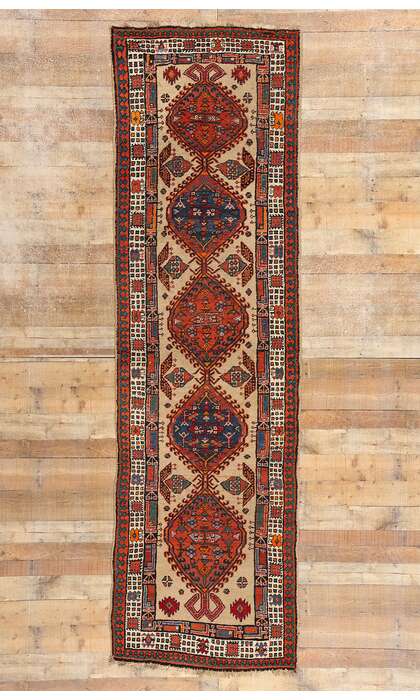 3 x 11 Antique Persian Sarab Rug Runner 73234