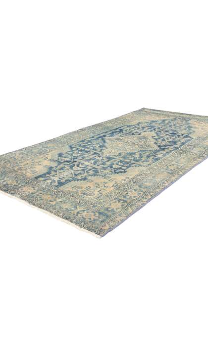 4 x 7 Antique Blue Persian Malayer Rug 61263