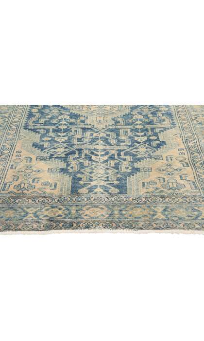4 x 7 Antique Blue Persian Malayer Rug 61263