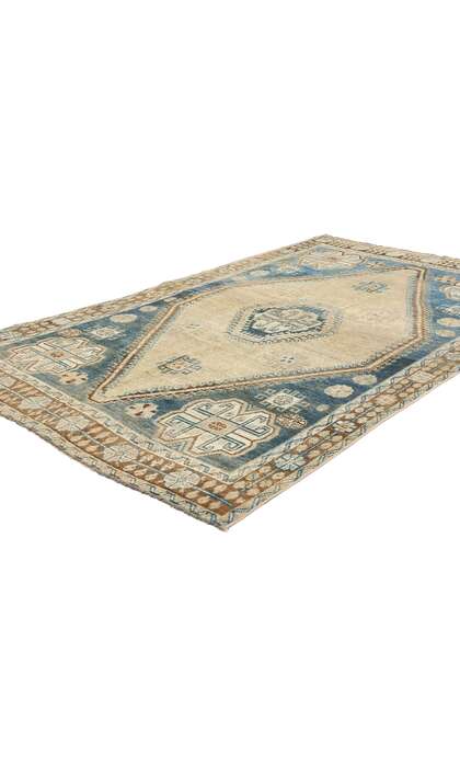 5 x 7 Antique Blue Persian Shiraz Rug 53771