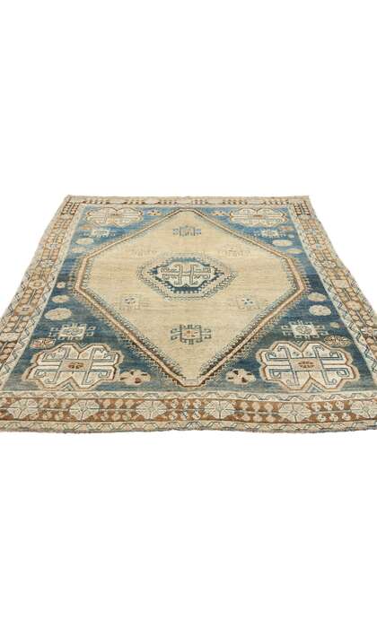 5 x 7 Antique Blue Persian Shiraz Rug 53771