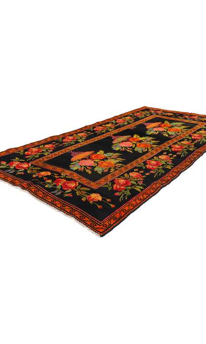 4 x 8 Antique Caucasian Rose Karabagh Rug 61061