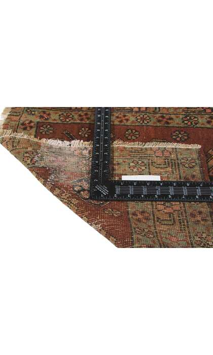 2 x 10 Distressed Antique-Worn Persian Heriz Rug 73166