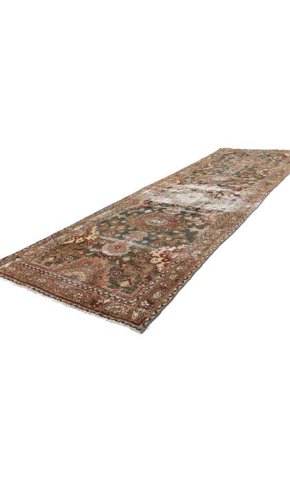 3 x 11 Distressed Antique-Worn Persian Malayer Rug Runner 53763