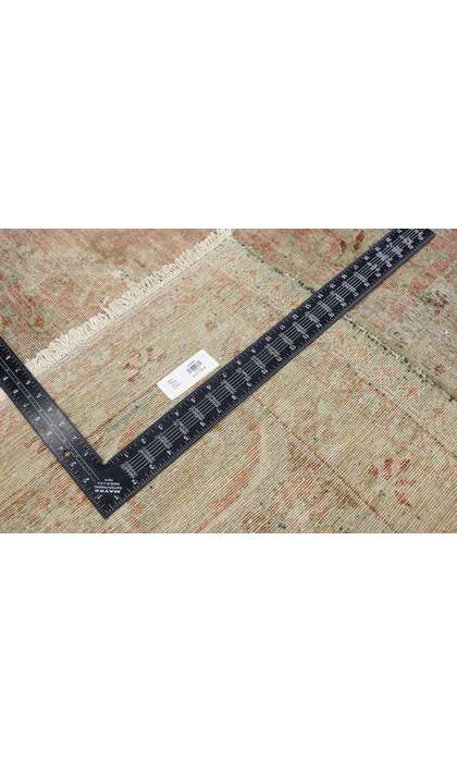 8 x 10 Distressed Antique Persian Lilihan Rug 74902