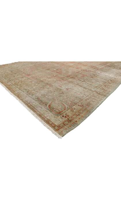 8 x 10 Distressed Antique Persian Lilihan Rug 74902