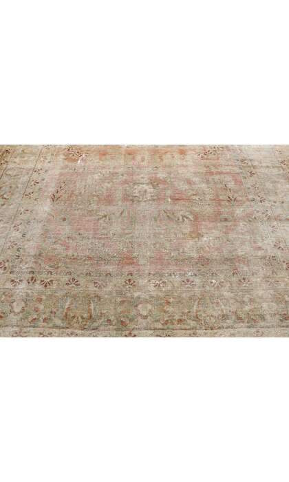 8 x 10 Distressed Antique Persian Lilihan Rug 74902