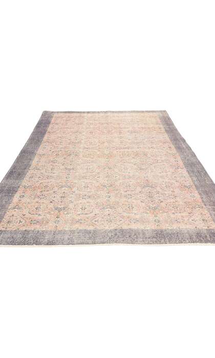 5 x 8 Distressed Vintage Pink Turkish Sivas Rug 53821