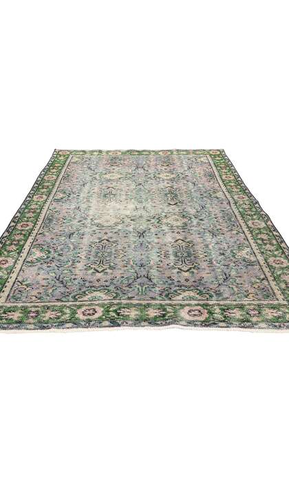 5 x 8 Distressed Vintage Turkish Sivas Rug 51991