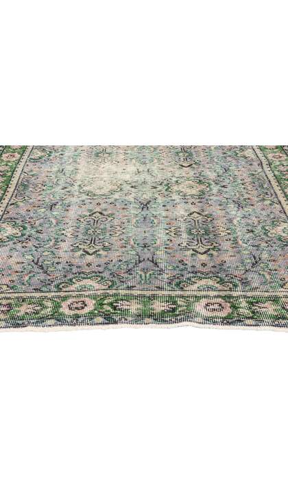 5 x 8 Distressed Vintage Turkish Sivas Rug 51991