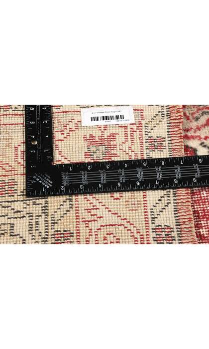 4 x 7 Distressed Vintage Red Turkish Sivas Rug 51941