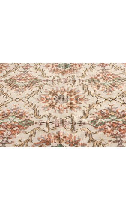 4 x 7 Distressed Vintage Turkish Sivas Rug 51944