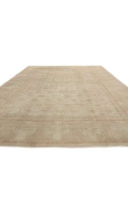 10 x 15 Vintage Muted Turkish Oushak Rug 50866