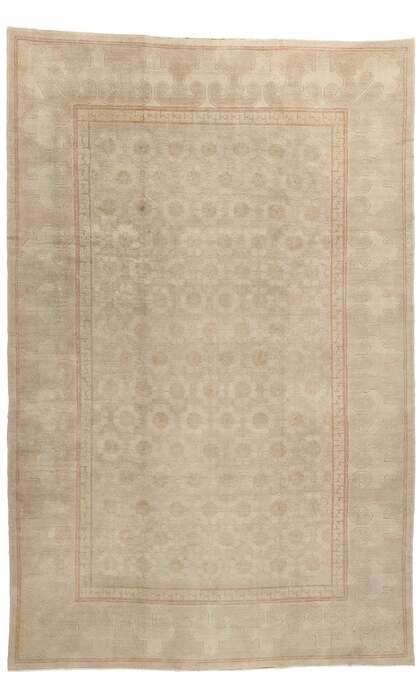 10 x 15 Vintage Muted Turkish Oushak Rug 50866