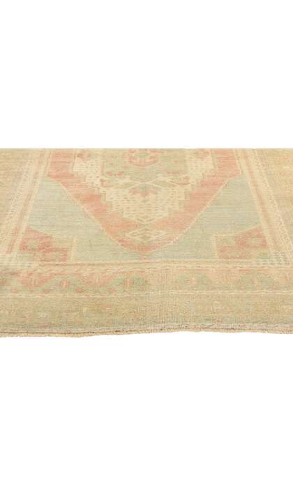 4 x 7 Vintage Muted Turkish Oushak Rug 53701