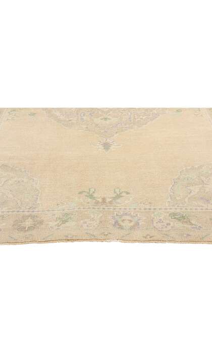 5 x 7 Vintage Muted Turkish Oushak Rug 52961