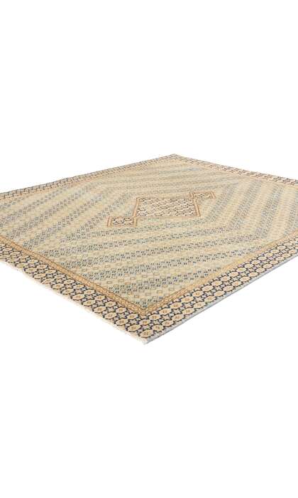 5 x 6 Vintage Muted Persian Kerman Rug 53752