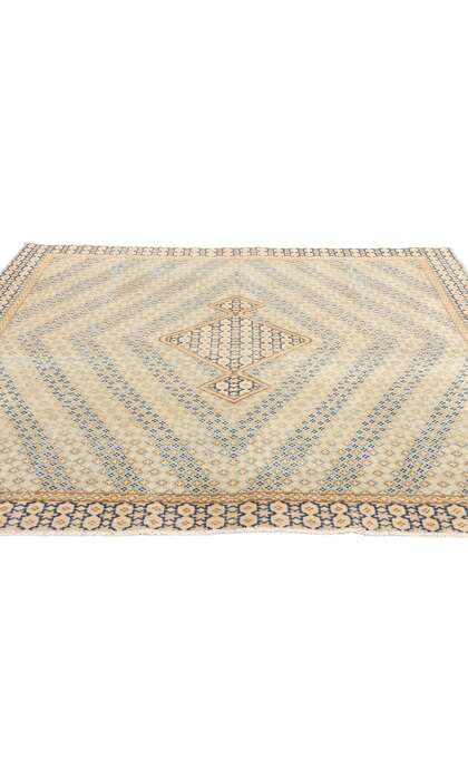 5 x 6 Vintage Muted Persian Kerman Rug 53752