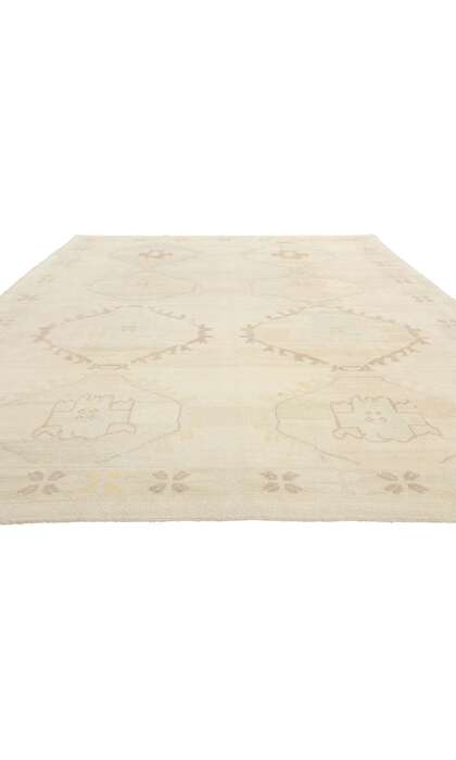 9 x 13 Vintage Muted Turkish Kars Rug 53883