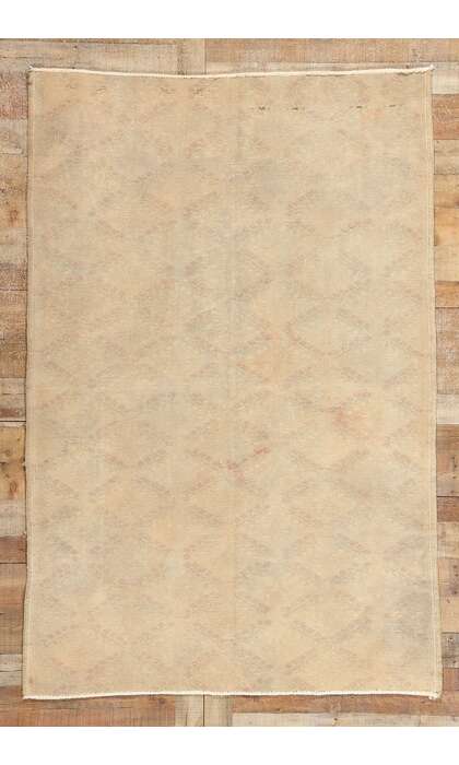 5 x 8 Vintage Neutral Turkish Sivas Rug 51988