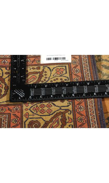 4 x 6 Antique Orange Persian Tabriz Rug 21678