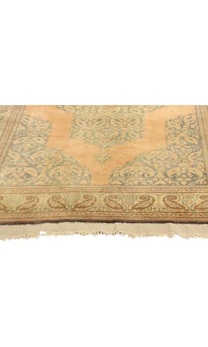 4 x 6 Antique Orange Persian Tabriz Rug 21678