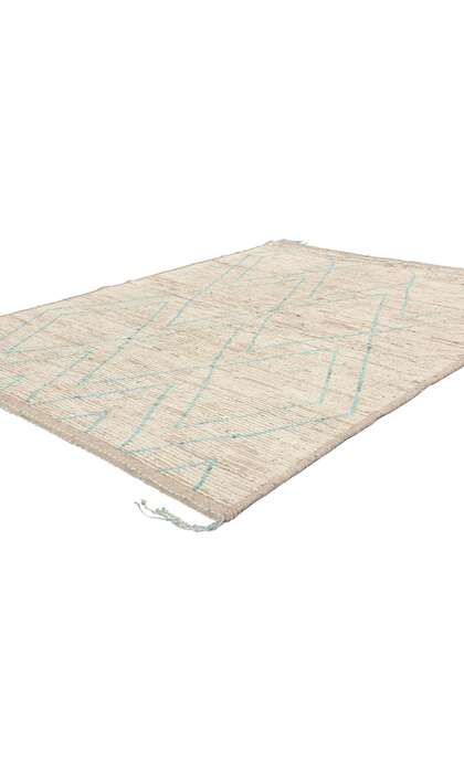 5 x 7 Soft Earth-Tone Moroccan Rug with Short Pile 80783